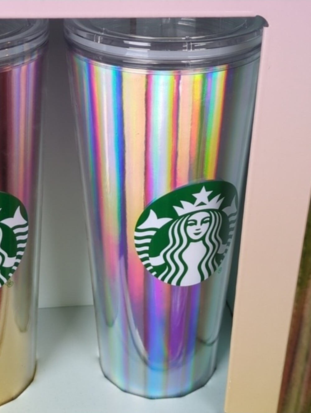 Starbucks 24 oz Tumbler Set & 6 Iced Coffee K-Cup Pods In Pink Tones - Picture 5 of 7